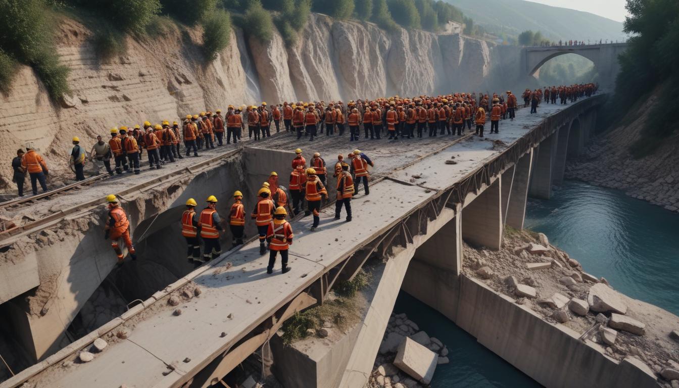 Karaman'da Yıkılan Köprüde Yaralılar Var